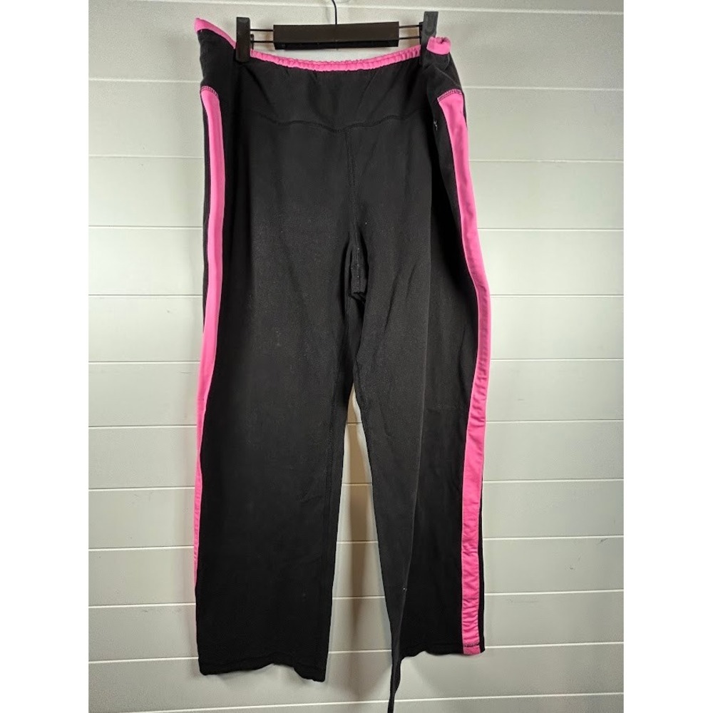 Danskin Now Black Pink Straight Leg Activewear Pants Size 18W-20W Athletic